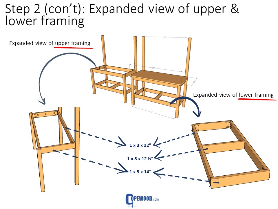 DIY Kids Workbench Free Step By Step Build Plans Copewood   DIY Kids Workbench Step 2cont 2017.08.22 